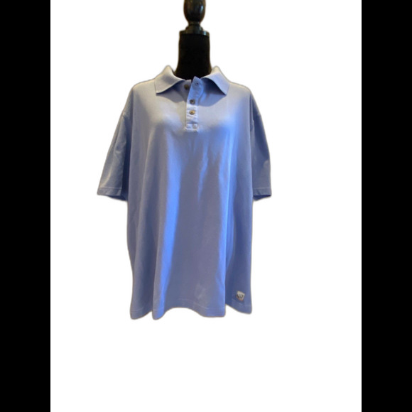 Duluth Polo Shirt 40 Grit Mens Short sleeved Baby Blue Size 3XL Casual - Picture 1 of 7